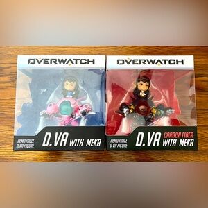 Blizzard Overwatch Cute But Deadly D.VA W/Carbon Fiber & Pink MEKA Vinyl Figures